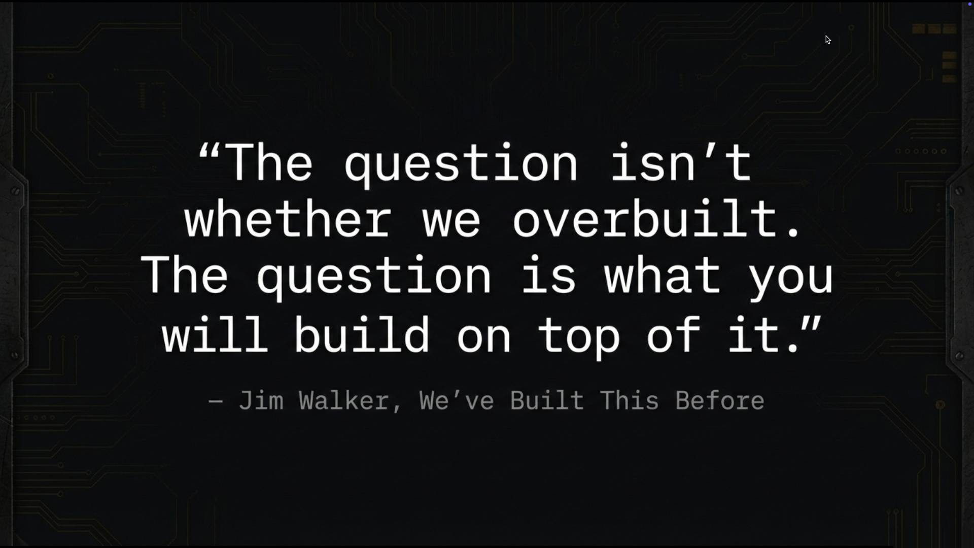 What Will You Build? The future of AI infrastructure